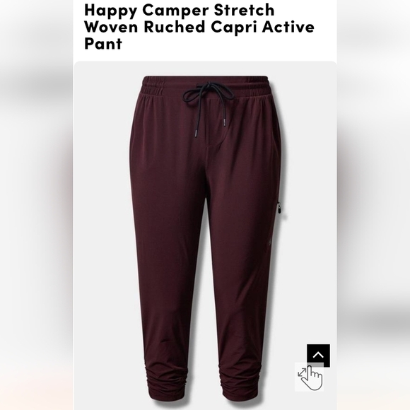 NWT Torrid happy camper, Stretch Woven Active Pant plus size 5x - Picture 4 of 8